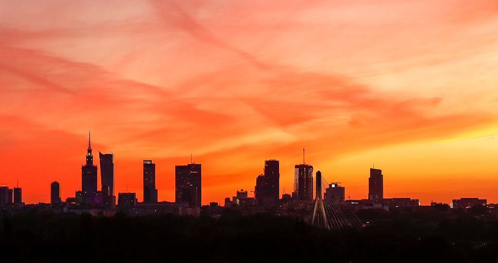 Warsaw sunset